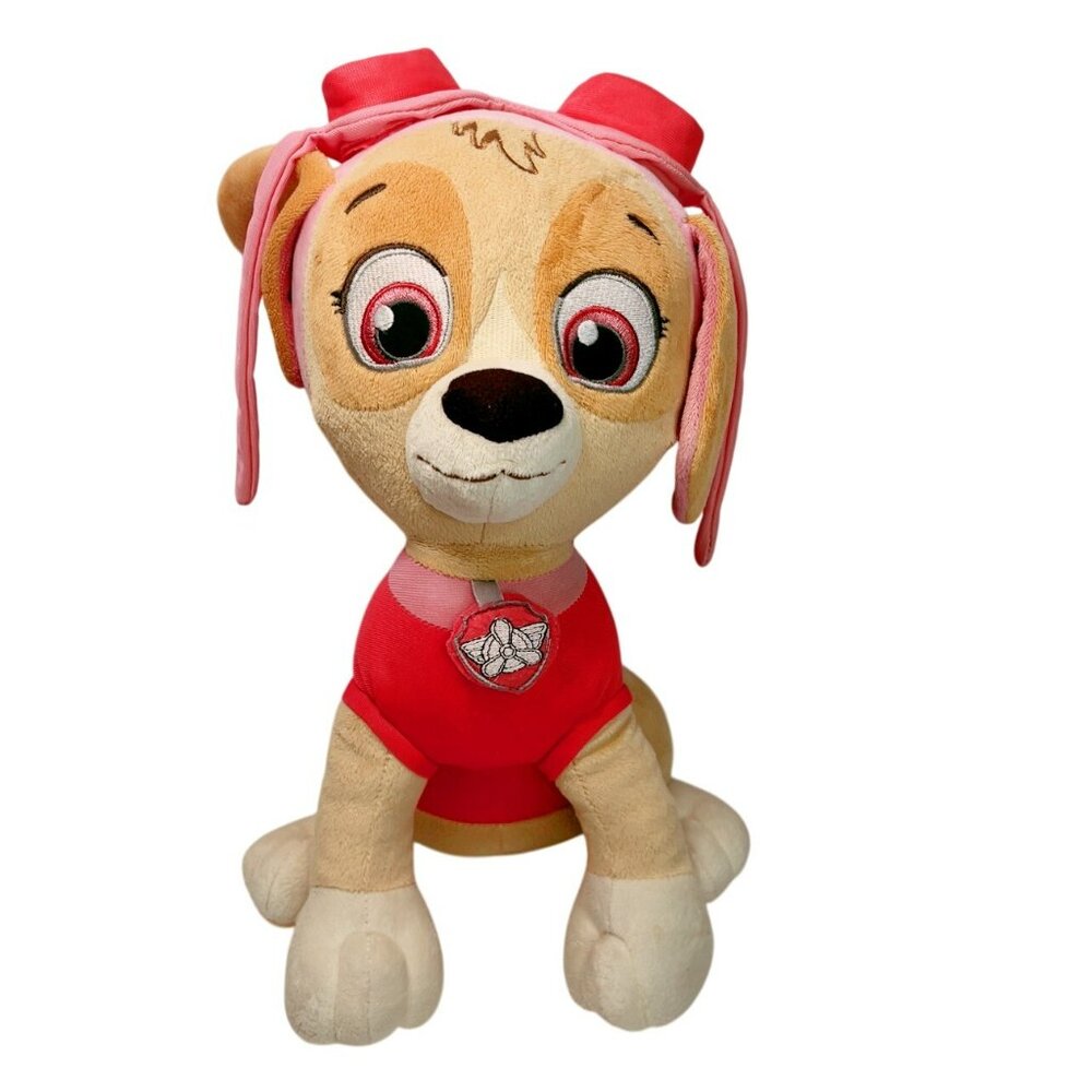 Paw Patrol Skye Plush Large Pink Dog Nickelodeon Toy 15" Tall